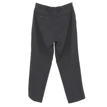 【中古】イッセイミヤケ メン ISSEY MIYAKE MEN シワ加工 ウールキュプラ チェック イージーカジュアルスラックスパンツ ブラック【サイズ1】【 状態ランクB 】【 メンズ 】