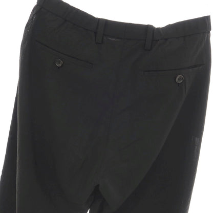 【中古】イッセイミヤケ メン ISSEY MIYAKE MEN シワ加工 ウールキュプラ チェック イージーカジュアルスラックスパンツ ブラック【サイズ1】【 状態ランクB 】【 メンズ 】