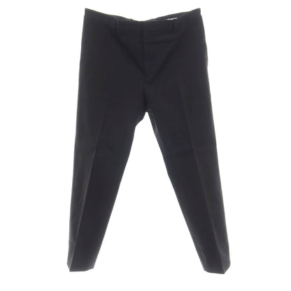 【中古】ジルサンダー JIL SANDER ストレッチ ツイルコットン カジュアルスラックスパンツ ブラック【サイズ50】【 状態ランクB 】【 メンズ 】