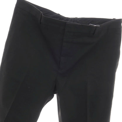 【中古】ジルサンダー JIL SANDER ストレッチ ツイルコットン カジュアルスラックスパンツ ブラック【サイズ50】【 状態ランクB 】【 メンズ 】