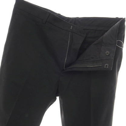 【中古】ジルサンダー JIL SANDER ストレッチ ツイルコットン カジュアルスラックスパンツ ブラック【サイズ50】【 状態ランクB 】【 メンズ 】