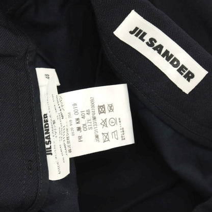 【中古】ジルサンダー JIL SANDER ポリエステル イージースラックスパンツ ネイビー【サイズ48】【 状態ランクB 】【 メンズ 】