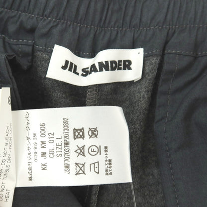 【中古】ジルサンダー JIL SANDER ウール ジャージー イージー カジュアルスラックスパンツ グレー【サイズL】【 状態ランクB 】【 メンズ 】