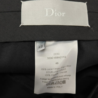 【中古】ディオールオム Dior Homme ウール ドレススラックスパンツ ブラック【サイズ48】【 状態ランクB 】【 メンズ 】