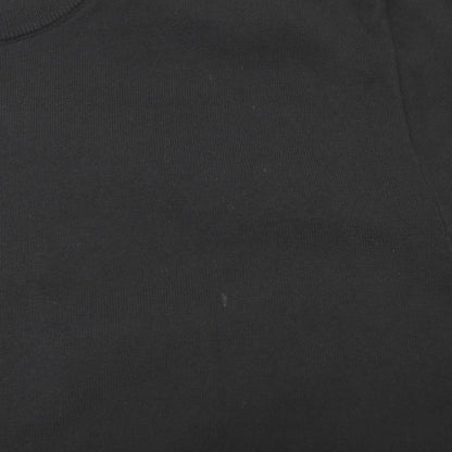 【中古】ザロウ THE ROW コットン クルーネック プルオーバーニット ブラック【サイズL】【 状態ランクB 】【 メンズ 】