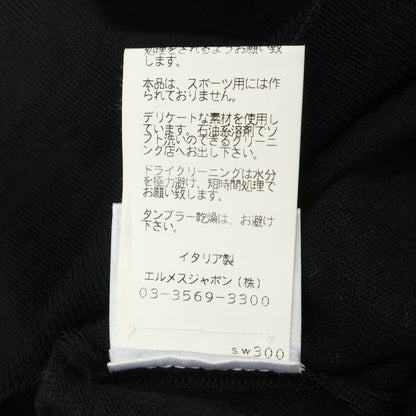 【中古】エルメス HERMES ハイゲージ ウール タートルネック プルオーバーニット ブラック【サイズM】【 状態ランクB 】【 メンズ 】