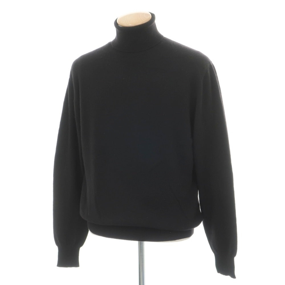 【中古】エディ モネッティ EDDY MONETTI カシミヤ タートルネック プルオーバーニット ブラック【サイズXS/46】【 状態ランクB 】【 メンズ 】