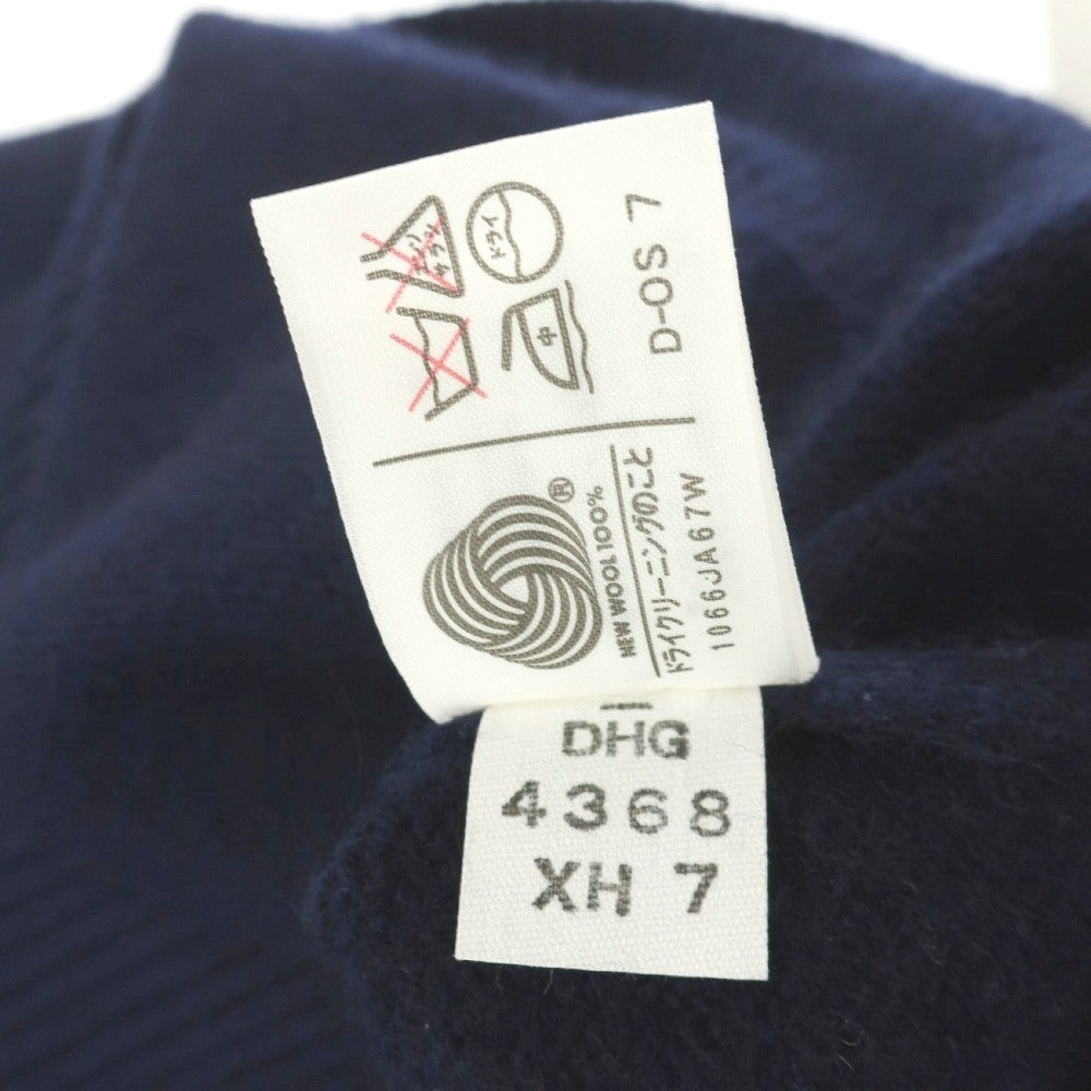 【中古】ダンヒル Dunhill SPORT カシミヤ Vネック プルオーバーニット ネイビー【サイズ3】【 状態ランクB 】【 メンズ 】