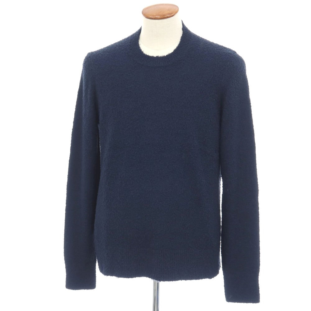 【中古】マルタンマルジェラテン Martin Margiela 10 コットンナイロン クルーネック プルオーバーニット ネイビー【サイズM】【 状態ランクB 】【 メンズ 】