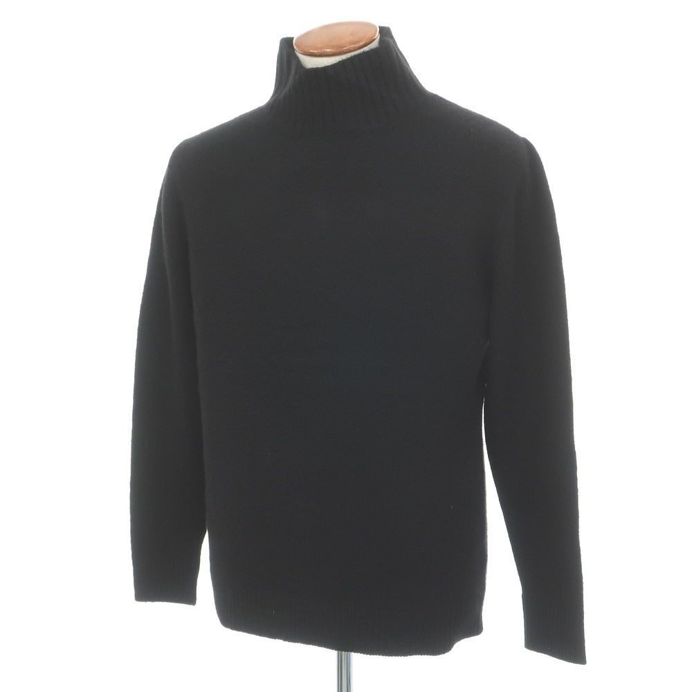 【中古】ジエルダーステイツマン The Elder Statesman カシミヤ ハイネック プルオーバーニット ブラック【サイズＭ】【 状態ランクB 】【 メンズ 】