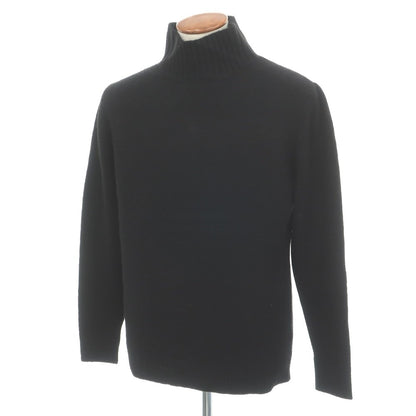 【中古】ジエルダーステイツマン The Elder Statesman カシミヤ ハイネック プルオーバーニット ブラック【サイズＭ】【 状態ランクB 】【 メンズ 】
