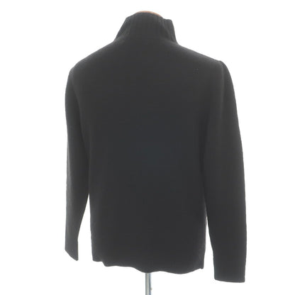 【中古】ジエルダーステイツマン The Elder Statesman カシミヤ ハイネック プルオーバーニット ブラック【サイズＭ】【 状態ランクB 】【 メンズ 】