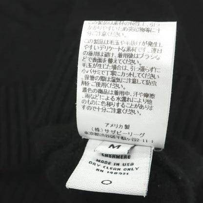 【中古】ジエルダーステイツマン The Elder Statesman カシミヤ ハイネック プルオーバーニット ブラック【サイズＭ】【 状態ランクB 】【 メンズ 】
