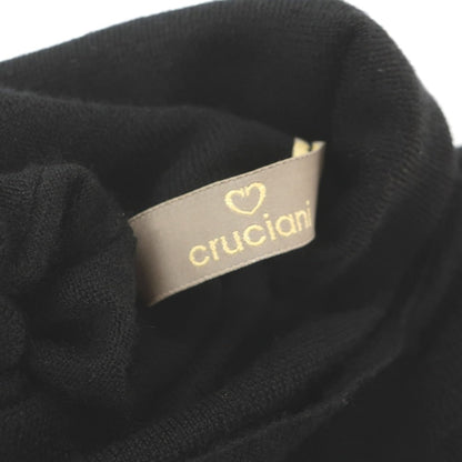 【中古】クルチアーニ CRUCIANI ハイゲージ カシミヤシルク タートルネック プルオーバーニット ブラック【サイズ52】【 状態ランクB 】【 メンズ 】