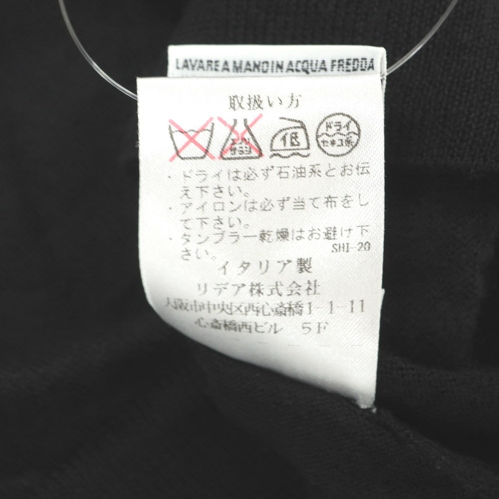 【中古】クルチアーニ CRUCIANI ハイゲージ カシミヤシルク タートルネック プルオーバーニット ブラック【サイズ52】【 状態ランクB 】【 メンズ 】