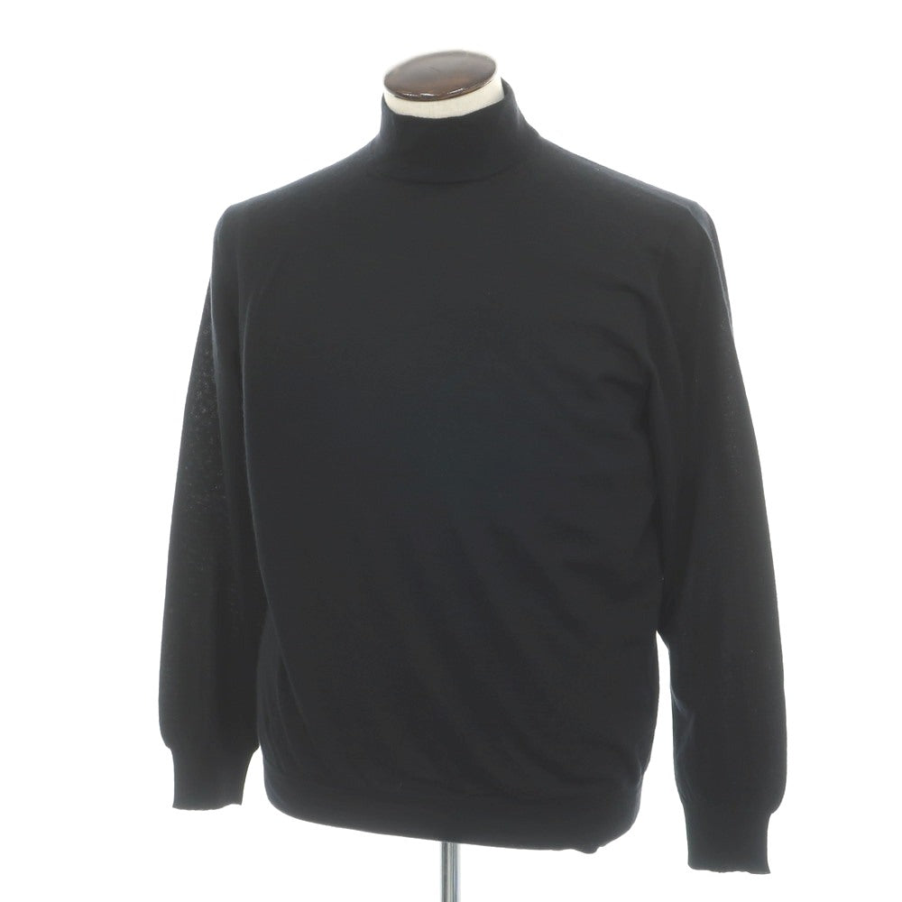 【中古】クルチアーニ CRUCIANI カシミヤ ハイネック プルオーバーニット ブラック【サイズ52】【 状態ランクB 】【 メンズ 】