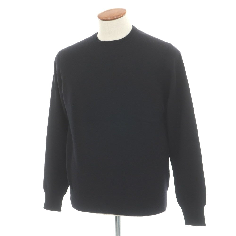 【中古】キートン Kiton カシミヤ クルーネック プルオーバーニット ブラック【サイズ48】【 状態ランクB 】【 メンズ 】