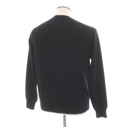 【中古】キートン Kiton カシミヤ クルーネック プルオーバーニット ブラック【サイズ48】【 状態ランクB 】【 メンズ 】