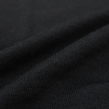 【中古】ジルサンダー JIL SANDER ハイゲージ ウールシルク Vネック プルオーバーニット ブラック【サイズ48】【 状態ランクB 】【 メンズ 】