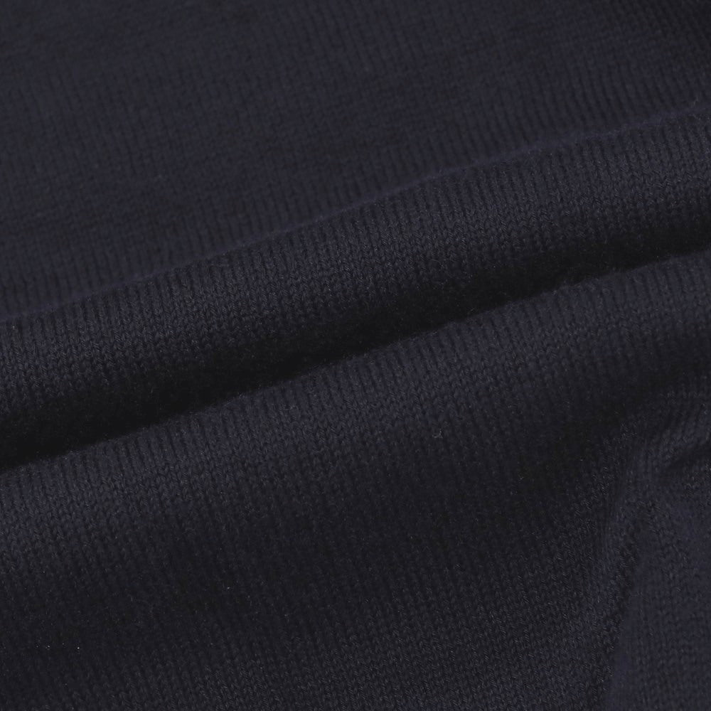 【中古】ジルサンダー JIL SANDER コットン 長袖 ポロニット ネイビー【サイズ48】【 状態ランクB 】【 メンズ 】
