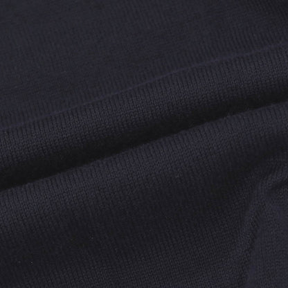 【中古】ジルサンダー JIL SANDER コットン 長袖 ポロニット ネイビー【サイズ48】【 状態ランクB 】【 メンズ 】