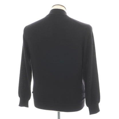 【中古】カヴァロビアンコ cavallo bianco カシミヤシルク モックネック プルオーバーニット ブラック【サイズ50】【 状態ランクC 】【 メンズ 】