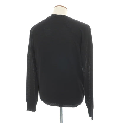 【中古】バレンシアガ BALENCIAGA ハイゲージ ウールシルクカシミヤ カーディガン ブラック【サイズM】【 状態ランクB 】【 メンズ 】