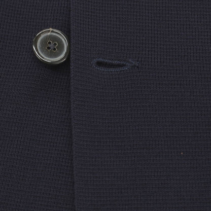 【中古】ジルサンダー JIL SANDER コットン ダブル4B ジャケット型 カーディガン ネイビー【サイズ48】【 状態ランクB 】【 メンズ 】