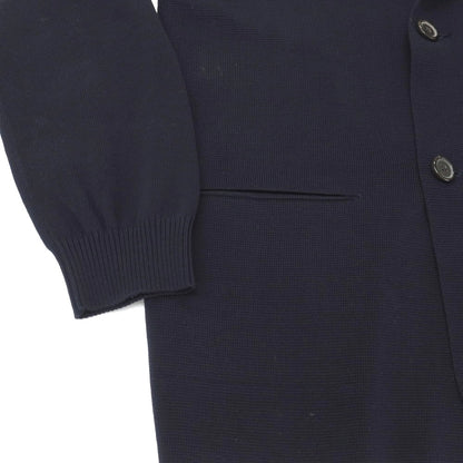 【中古】ジルサンダー JIL SANDER コットン ダブル4B ジャケット型 カーディガン ネイビー【サイズ48】【 状態ランクB 】【 メンズ 】