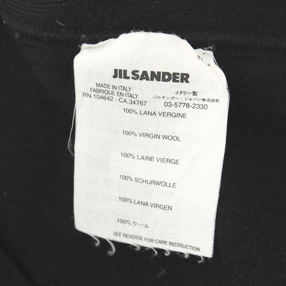 【中古】ジルサンダー JIL SANDER ウール ジャケット型 3B カーディガン ブラック【サイズ50】【 状態ランクB 】【 メンズ 】