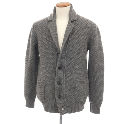 【中古】ジルサンダー JIL SANDER ウール テーラードカラー カーディガン グレー【サイズ48】【 状態ランクB 】【 メンズ 】
