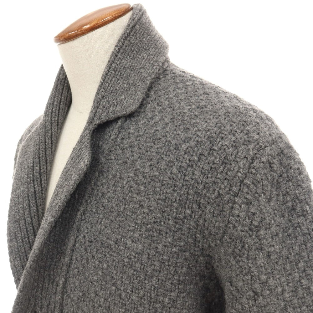 【中古】ジルサンダー JIL SANDER ウール テーラードカラー カーディガン グレー【サイズ48】【 状態ランクB 】【 メンズ 】