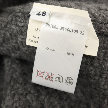 【中古】ジルサンダー JIL SANDER ウール テーラードカラー カーディガン グレー【サイズ48】【 状態ランクB 】【 メンズ 】