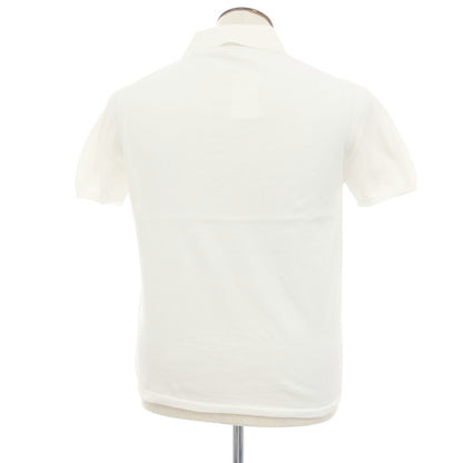 【中古】クルチアーニ CRUCIANI コットン 半袖 ポロニット ホワイト【サイズ50】【 状態ランクB 】【 メンズ 】