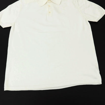 【中古】クルチアーニ CRUCIANI コットン 半袖 ポロニット ホワイト【サイズ50】【 状態ランクB 】【 メンズ 】