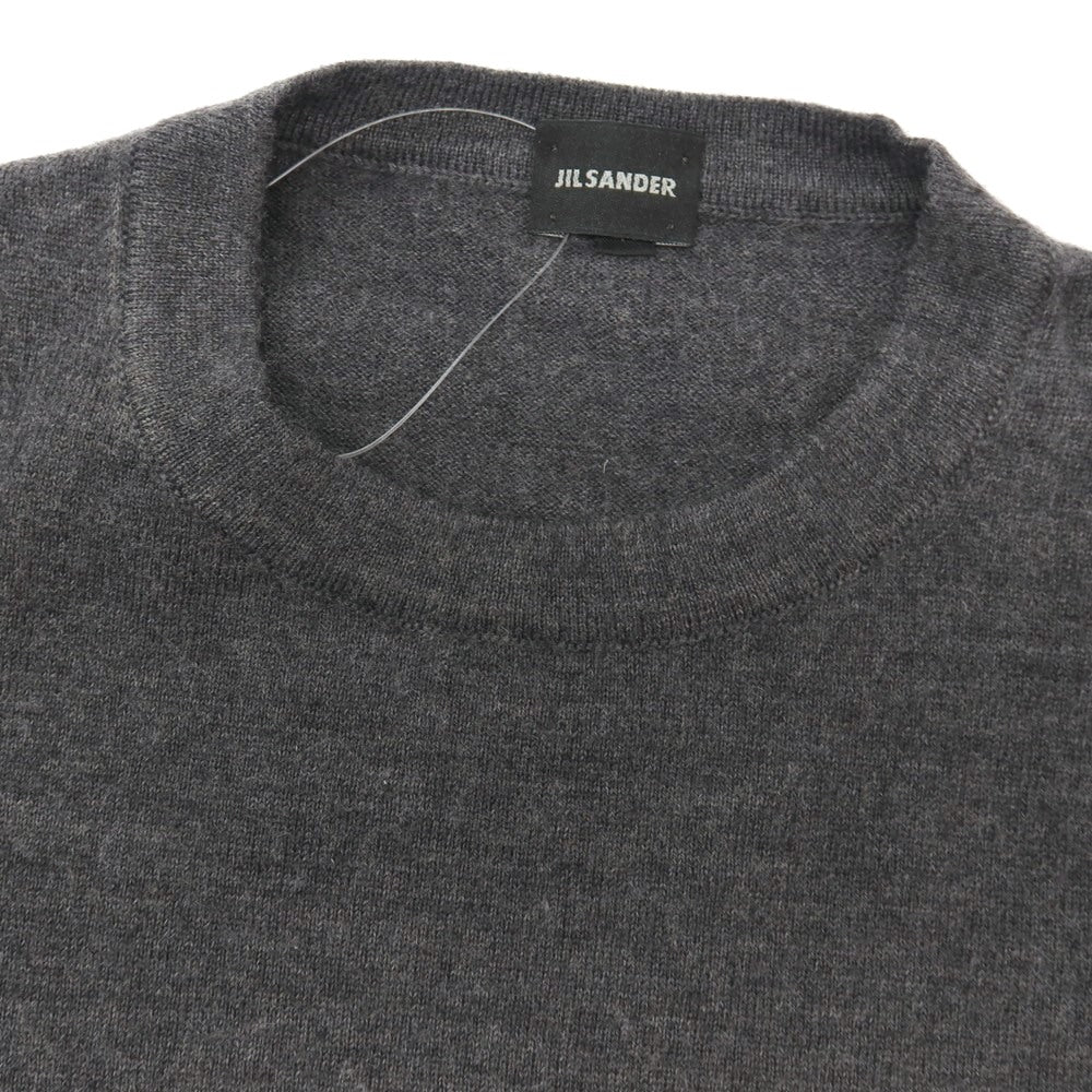【中古】ジルサンダー JIL SANDER ウール クルーネック ニットベスト グレー【サイズ48】【 状態ランクB 】【 メンズ 】