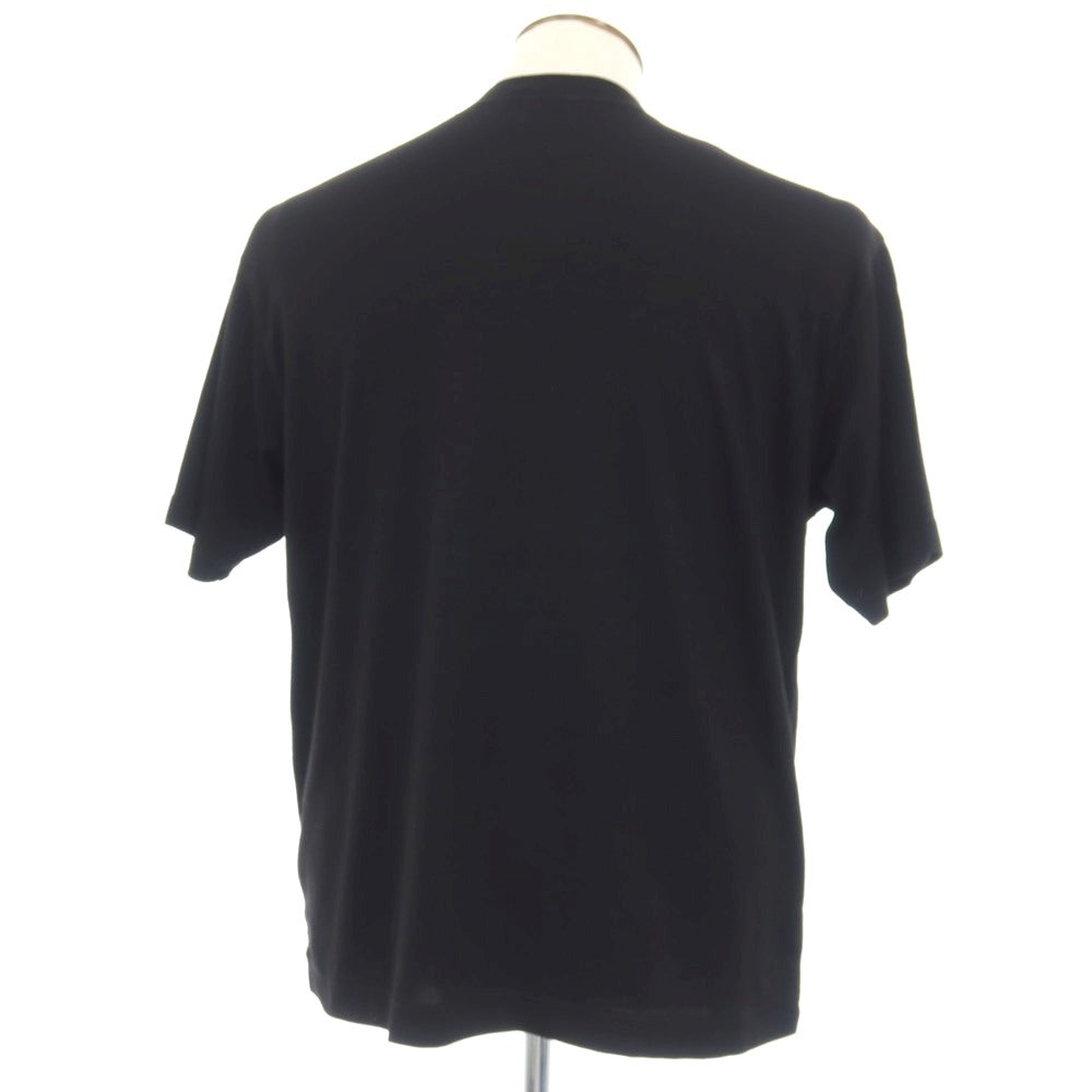【中古】ビオトープ BIOTOP ウールナイロン クルーネック 半袖Ｔシャツ ブラック【サイズL】【 状態ランクB 】【 メンズ 】