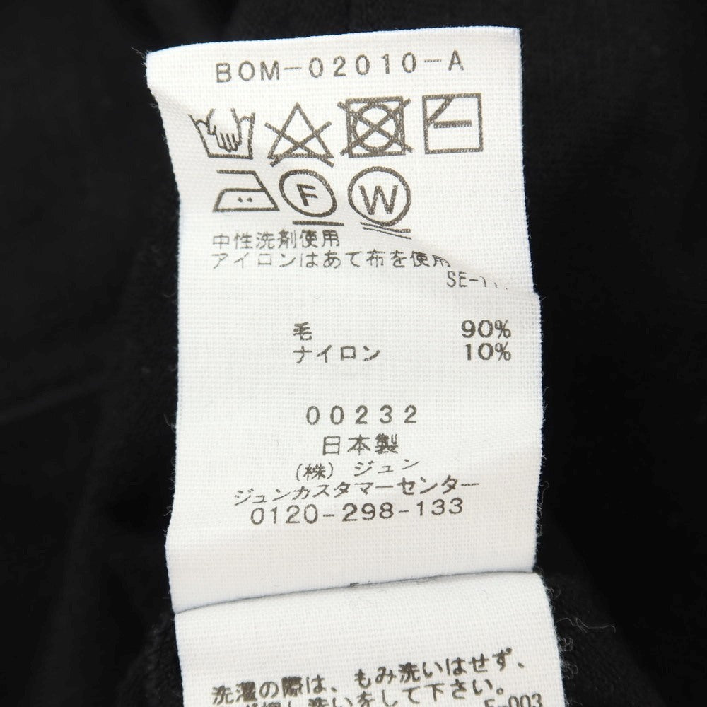 【中古】ビオトープ BIOTOP ウールナイロン クルーネック 半袖Ｔシャツ ブラック【サイズL】【 状態ランクB 】【 メンズ 】