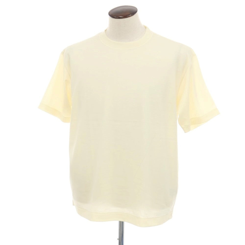 【中古】ビオトープ BIOTOP ウールナイロン クルーネック 半袖Ｔシャツ クリーム【サイズL】【 状態ランクB 】【 メンズ 】