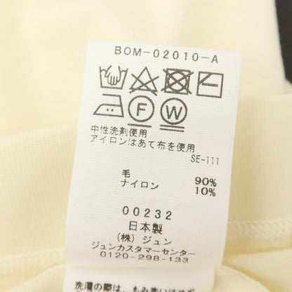【中古】ビオトープ BIOTOP ウールナイロン クルーネック 半袖Ｔシャツ クリーム【サイズL】【 状態ランクB 】【 メンズ 】
