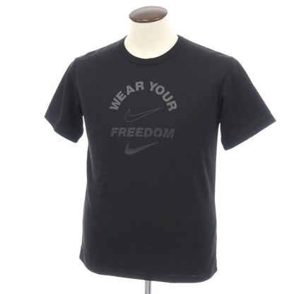 【中古】ブラックコムデギャルソン BLACK COMME des GARCONS ×NIKE ポリエステル クルーネック 半袖Ｔシャツ ブラック【サイズL】【 状態ランクB 】【 メンズ 】