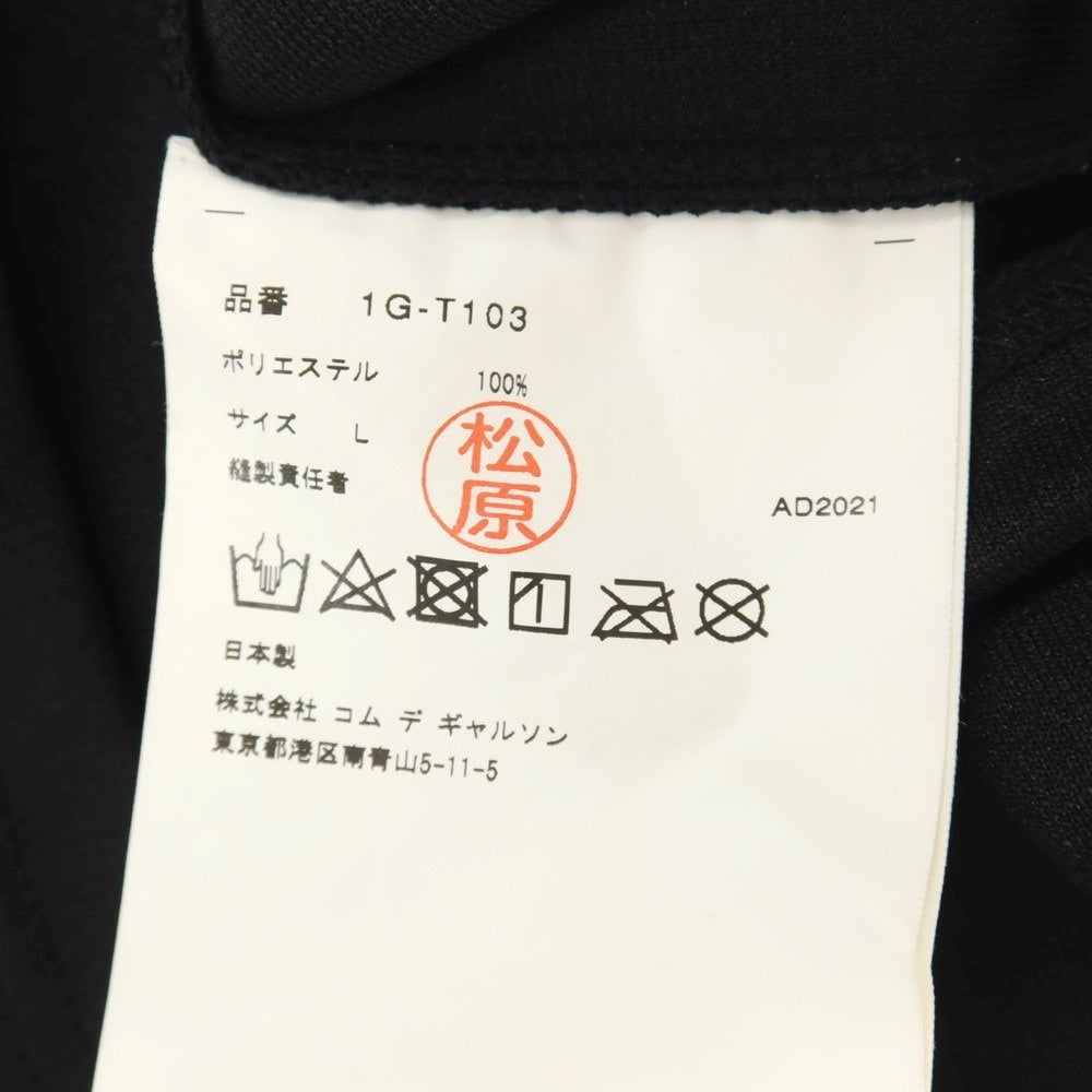 【中古】ブラックコムデギャルソン BLACK COMME des GARCONS ×NIKE ポリエステル クルーネック 半袖Ｔシャツ ブラック【サイズL】【 状態ランクB 】【 メンズ 】