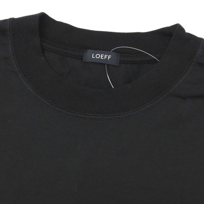 【中古】ロエフ LOEFF コットン クルーネック 半袖Ｔシャツ ブラック【サイズ2】【 状態ランクB 】【 メンズ 】
