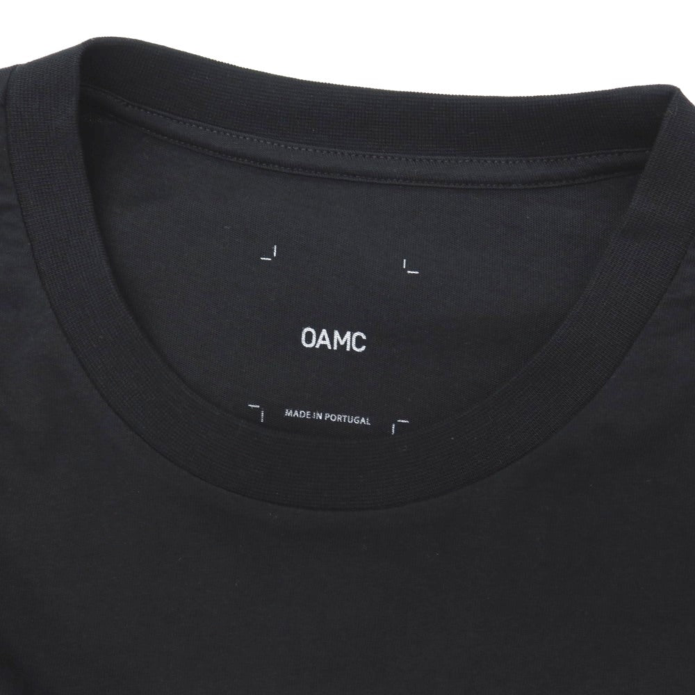 【中古】オーエーエムシー OAMC QUEL SPECTACLE コットン クルーネック 半袖Ｔシャツ ブラック【サイズL】【 状態ランクA 】【 メンズ 】