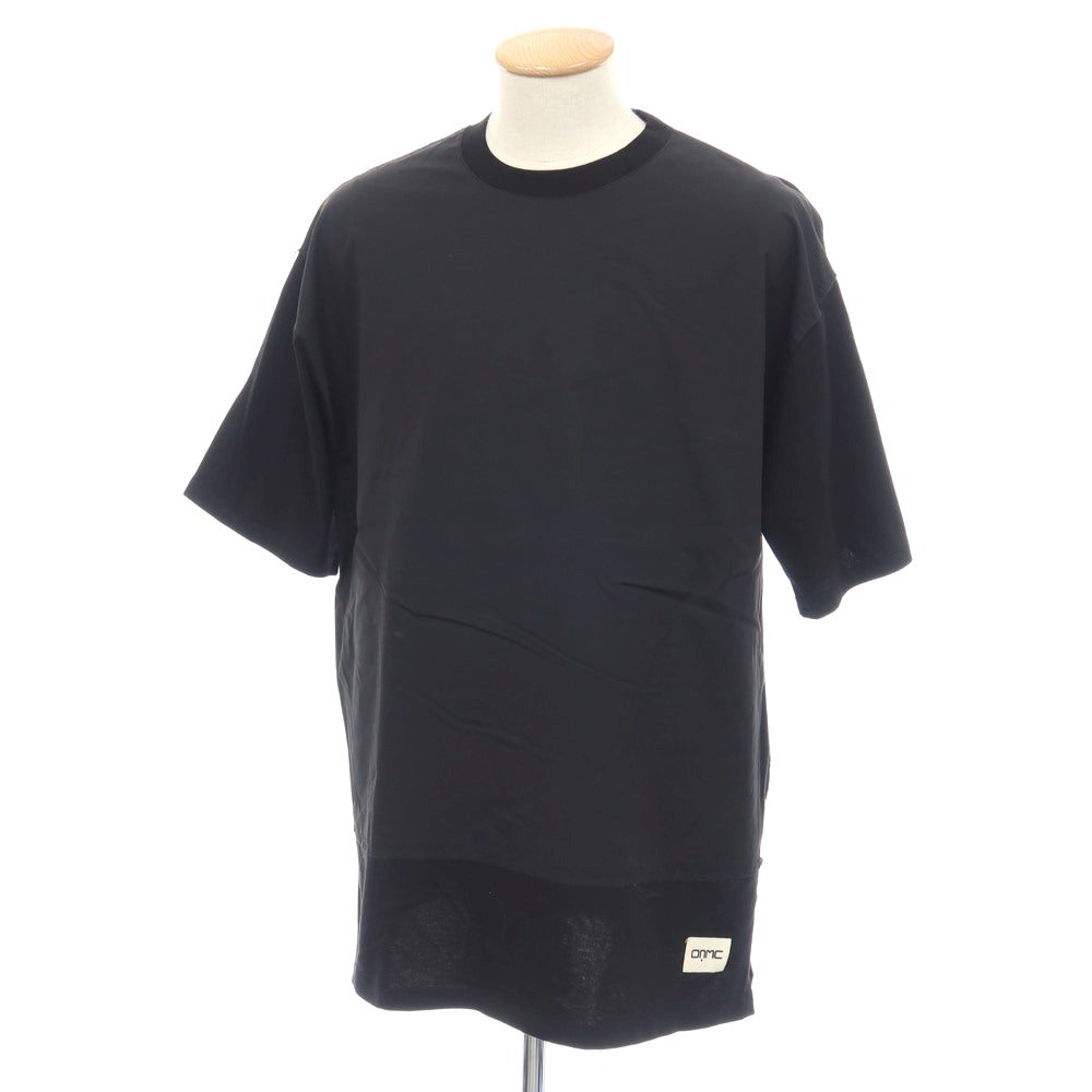 【中古】オーエーエムシー OAMC コットン 切り替えデザイン クルーネック 半袖Ｔシャツ ブラック【サイズS】【 状態ランクD 】【 メンズ 】
