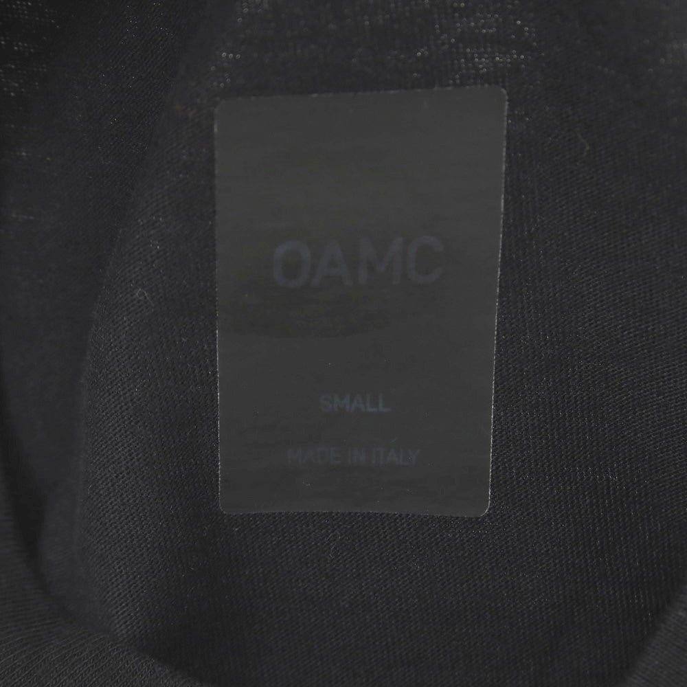 【中古】オーエーエムシー OAMC コットン 切り替えデザイン クルーネック 半袖Ｔシャツ ブラック【サイズS】【 状態ランクD 】【 メンズ 】