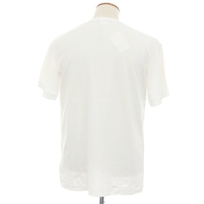 【中古】コムデギャルソンオムプリュス COMME des GARCONS HOMME PLUS プリント チェーンデザイン クルーネック 半袖Ｔシャツ ホワイト【サイズM】【 状態ランクB 】【 メンズ 】