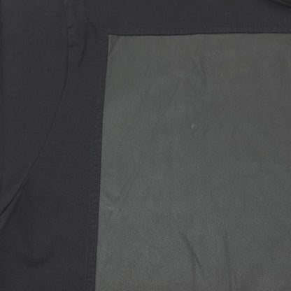【中古】ニールバレット NEIL BARRETT コットン 異素材切り替えデザイン クルーネック 半袖Ｔシャツ ブラック【サイズL】【 状態ランクB 】【 メンズ 】