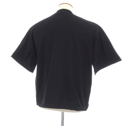 【中古】ジルサンダー JIL SANDER ウール×コットン クルーネック 半袖Ｔシャツ ブラック【サイズ46】【 状態ランクB 】【 メンズ 】