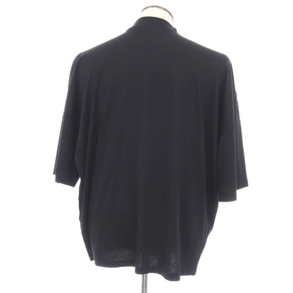 【中古】ジルサンダー JIL SANDER コットン モックネック 半袖Ｔシャツ ブラック【サイズL】【 状態ランクB 】【 メンズ 】